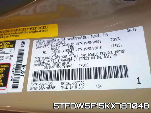 5TFDW5F15KX787048 фото 2
