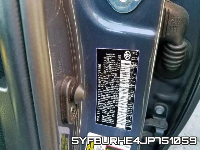 5YFBURHE4JP751059 фото 2