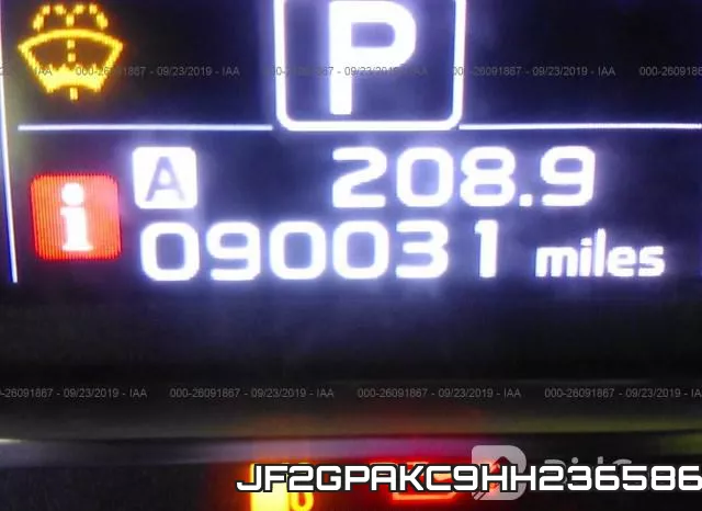 JF2GPAKC9HH236586 фото 8