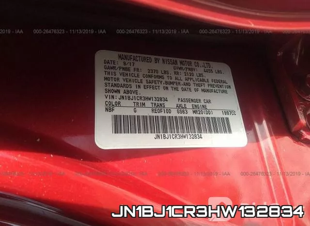 JN1BJ1CR3HW132834 фото 8