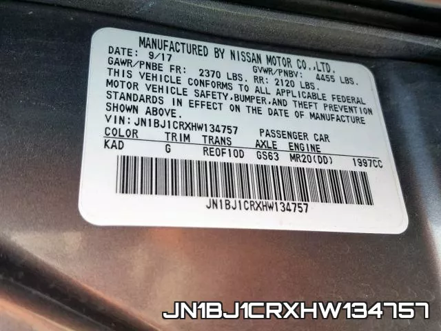 JN1BJ1CRXHW134757 фото 2