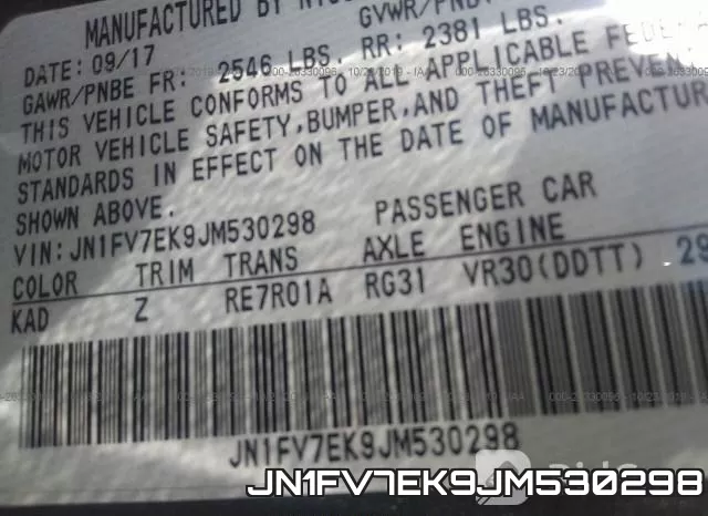 JN1FV7EK9JM530298 фото 10