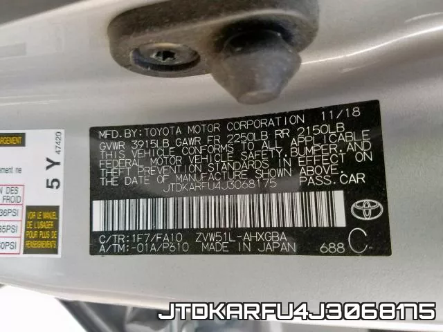 JTDKARFU4J3068175 фото 2