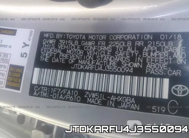 JTDKARFU4J3550094 фото 10