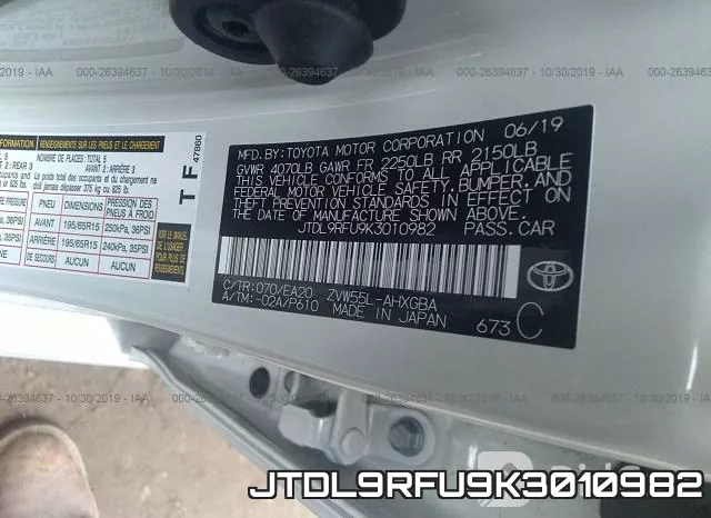 JTDL9RFU9K3010982 фото 10