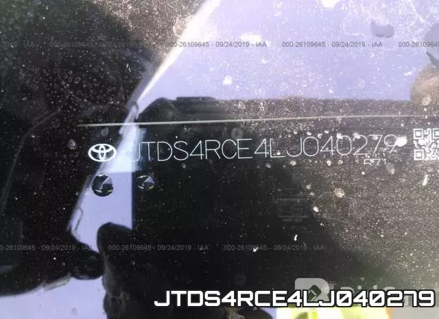 JTDS4RCE4LJ040279 фото 9