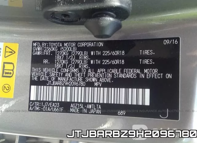JTJBARBZ9H2096780 фото 10