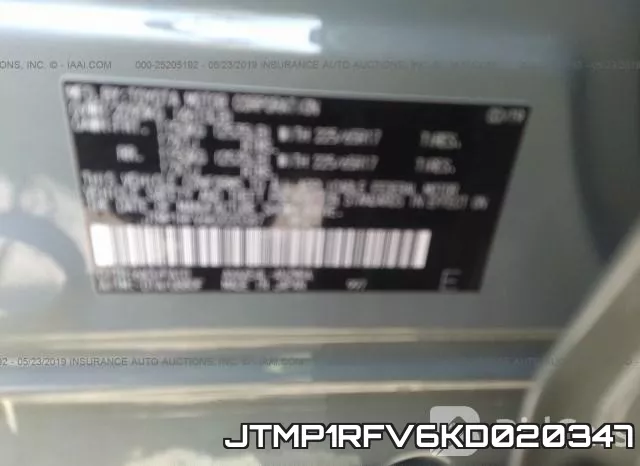JTMP1RFV6KD020347 фото 10