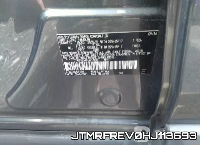 JTMRFREV0HJ113693 фото 10