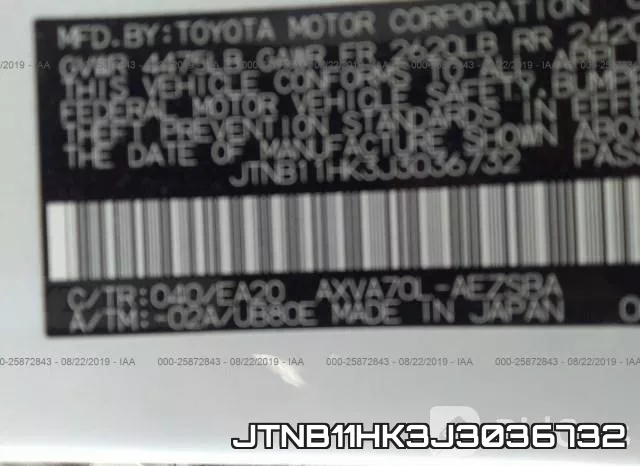 JTNB11HK3J3036732 фото 10