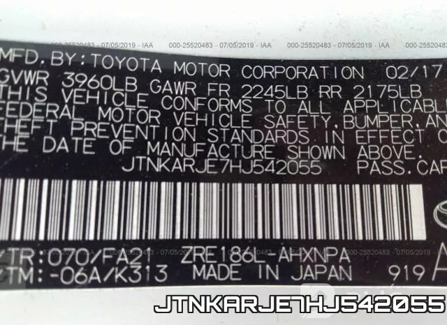 JTNKARJE7HJ542055 фото 10
