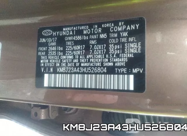 KM8J23A43HU526804 фото 10