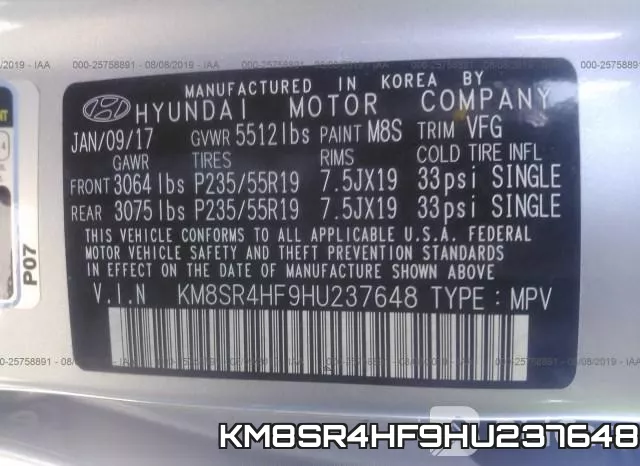 KM8SR4HF9HU237648 фото 10