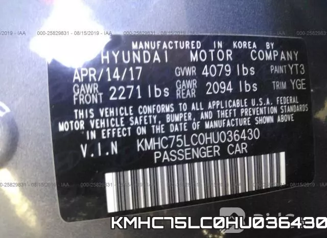 KMHC75LC0HU036430 фото 10