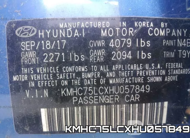 KMHC75LCXHU057849 фото 10