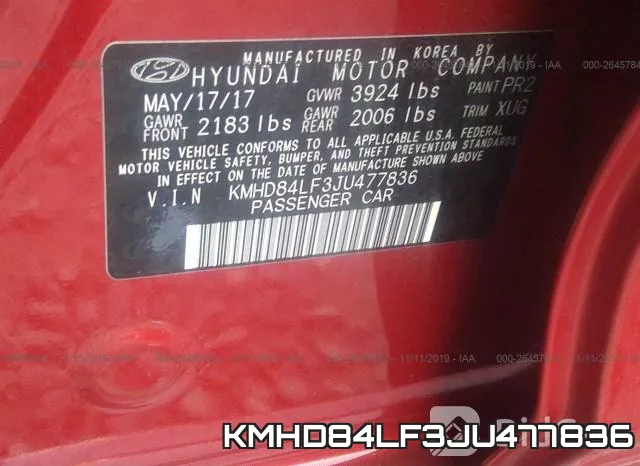 KMHD84LF3JU477836 фото 10