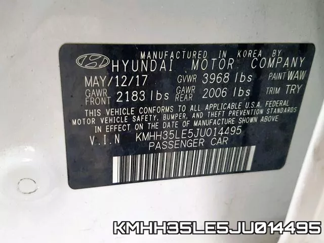 KMHH35LE5JU014495 фото 2