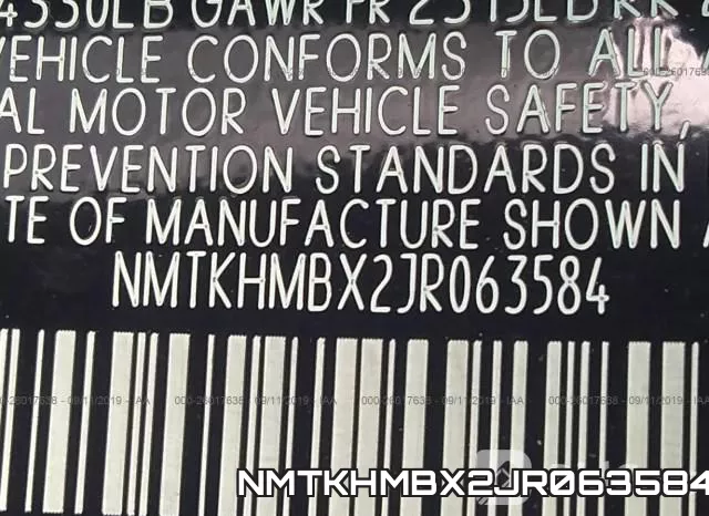 NMTKHMBX2JR063584 фото 10