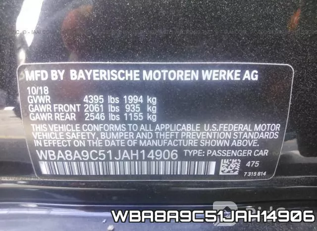 WBA8A9C51JAH14906 фото 10