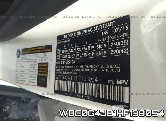 WDC0G4JB1HF138054 фото 10