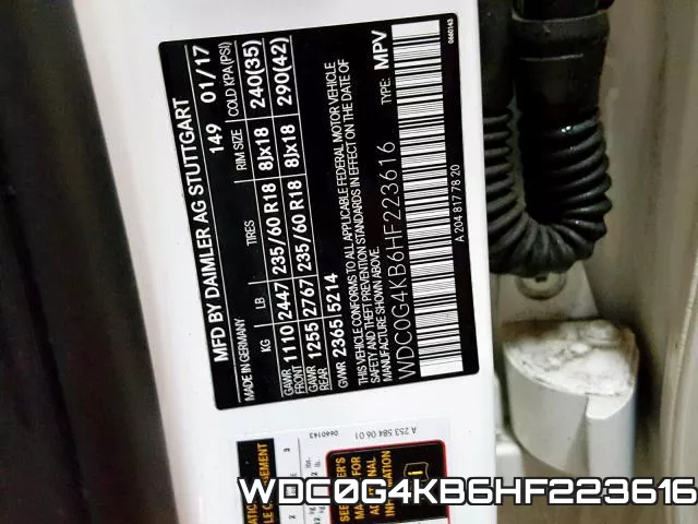 WDC0G4KB6HF223616 фото 2