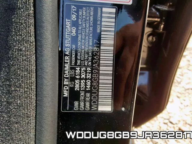 WDDUG8GB9JA362817 фото 2