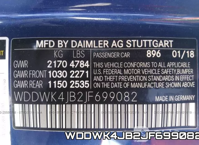 WDDWK4JB2JF699082 фото 9