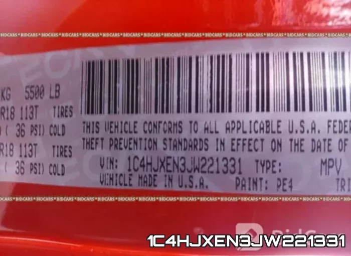 1C4HJXEN3JW221331 фото 10