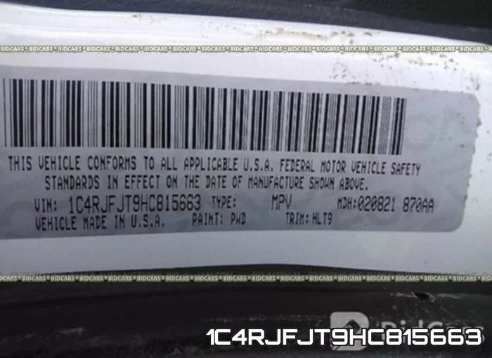 1C4RJFJT9HC815663 фото 10