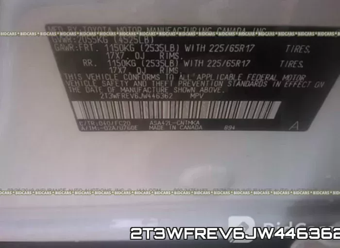 2T3WFREV6JW446362 фото 10