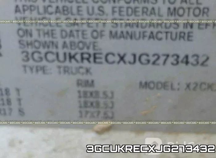 3GCUKRECXJG273432 фото 10