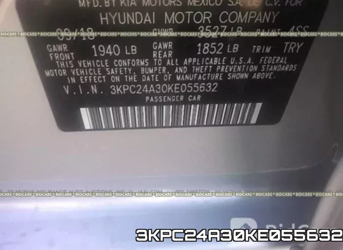 3KPC24A30KE055632 фото 10