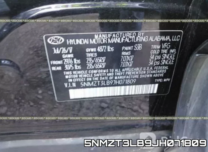 5NMZT3LB9JH071809 фото 10