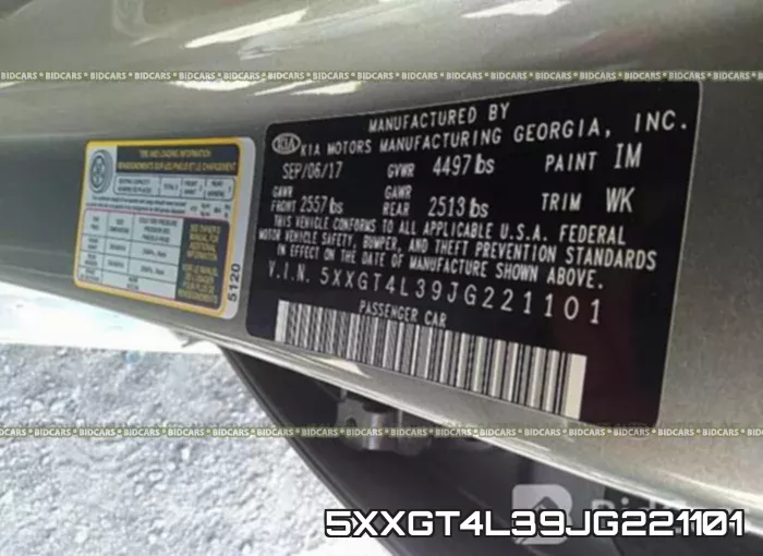 5XXGT4L39JG221101 фото 10