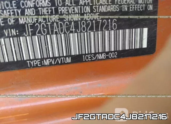 JF2GTADC4J8217216 фото 10