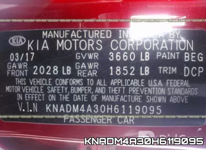 KNADM4A30H6119095 фото 10