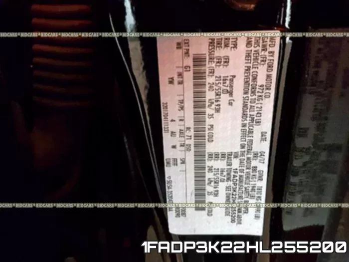 1FADP3K22HL255200 фото 2