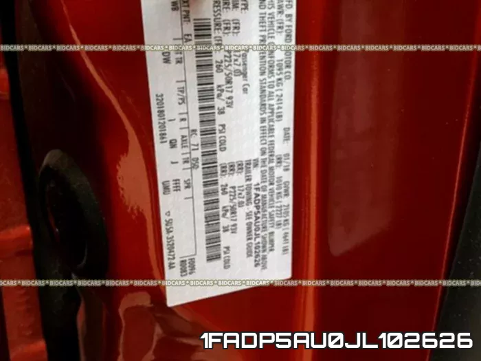 1FADP5AU0JL102626 фото 2