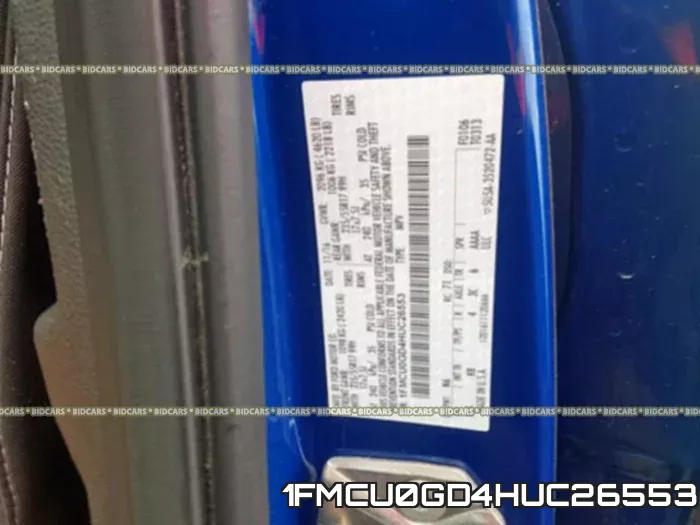 1FMCU0GD4HUC26553 фото 2
