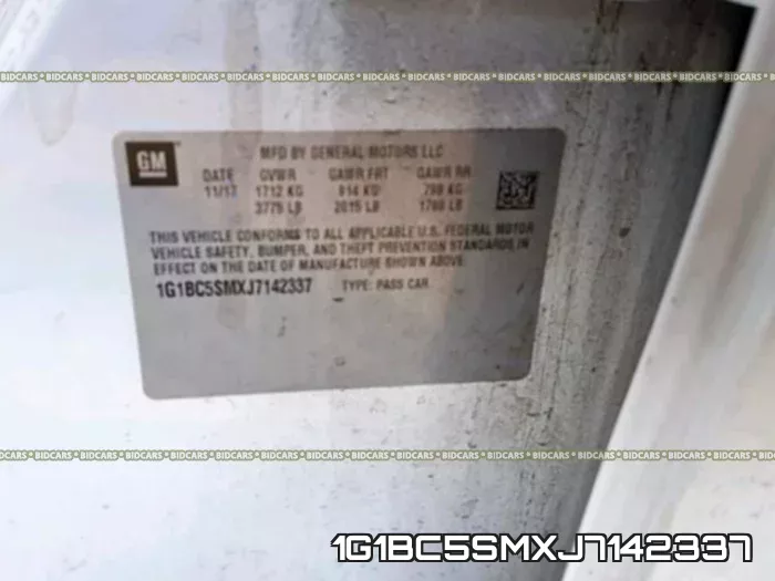 1G1BC5SMXJ7142337 фото 2