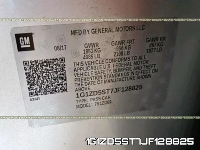 1G1ZD5ST7JF128825 фото 2