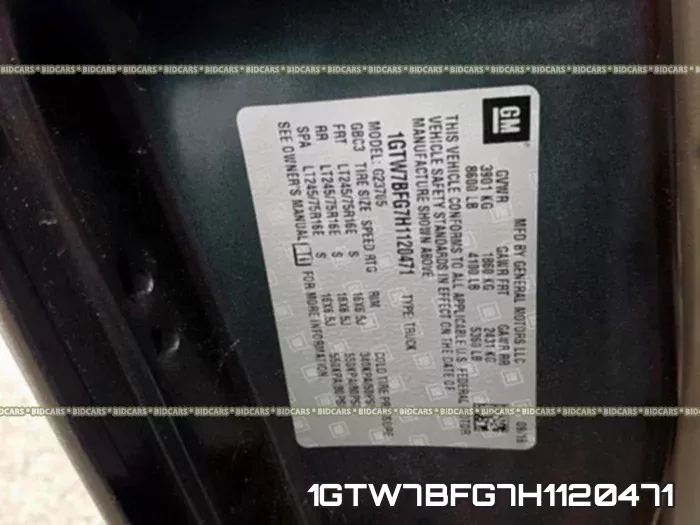 1GTW7BFG7H1120471 фото 2