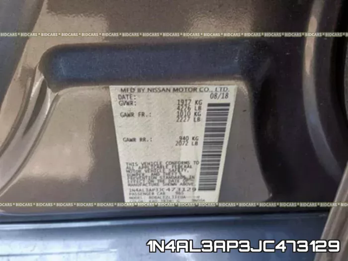 1N4AL3AP3JC473129 фото 2