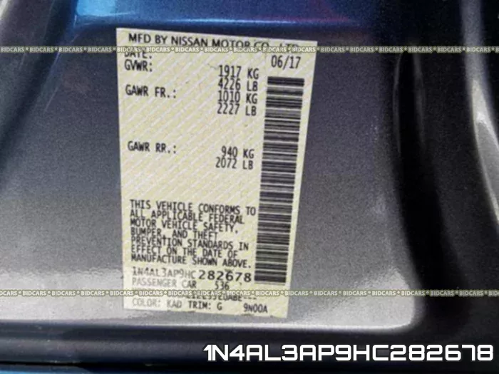 1N4AL3AP9HC282678 фото 2
