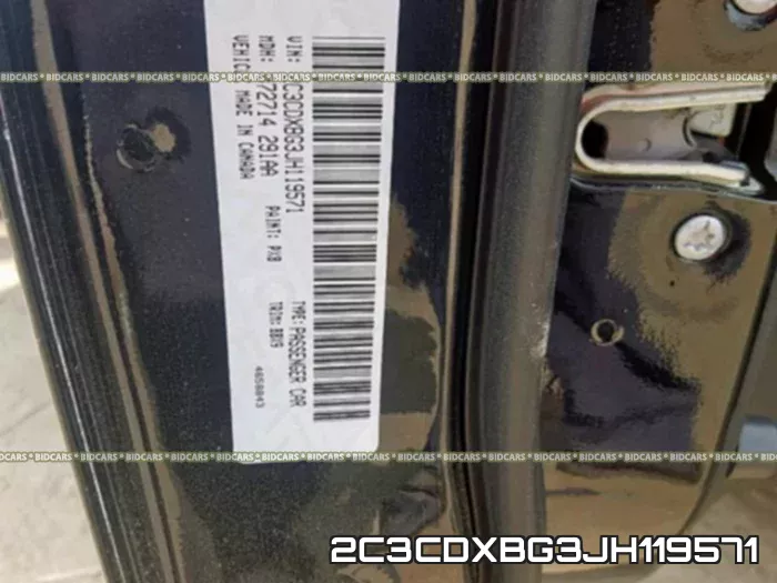 2C3CDXBG3JH119571 фото 2