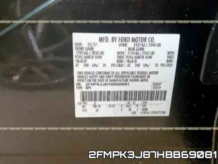 2FMPK3J87HBB69081 фото 2