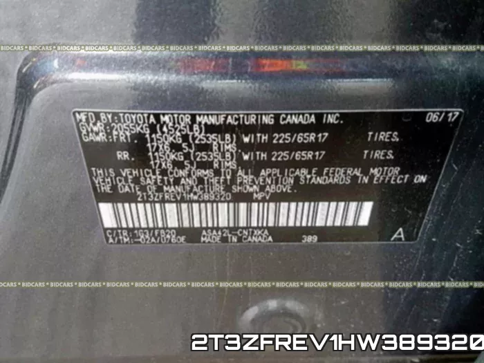 2T3ZFREV1HW389320 фото 2
