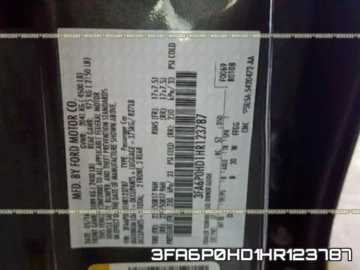 3FA6P0HD1HR123787 фото 2