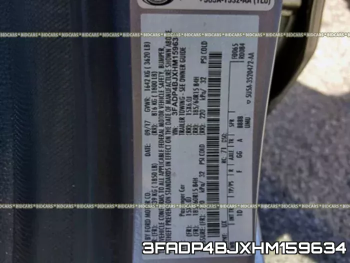 3FADP4BJXHM159634 фото 2