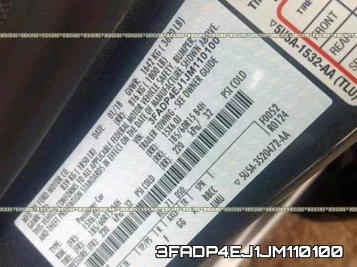 3FADP4EJ1JM110100 фото 2